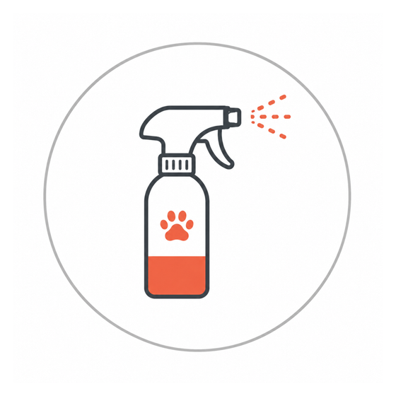 1. Spray the surface